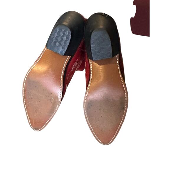 *SOLD* Red Leather Western Cowboy Boots – Women’s Size 8.5M BohoCowgirl Rodeo - Picture 5 of 6